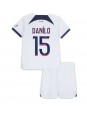 Paris Saint-Germain Danilo Pereira #15 Auswärts Trikotsatz für Kinder 2023-24 Kurzarm (+ Kurze Hosen)